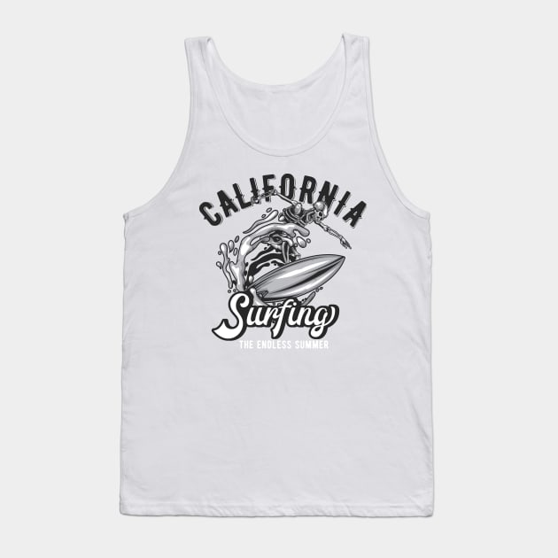 Surfing California Tank Top by animericans